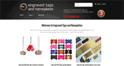 Desktop Screenshot of engravedtagsandnameplates.com